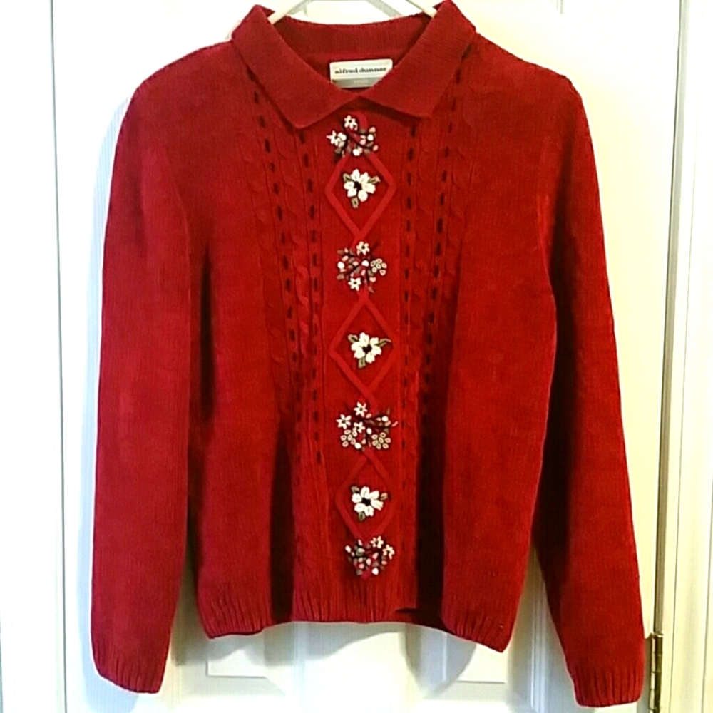 Alfred Dunner Red Sweater